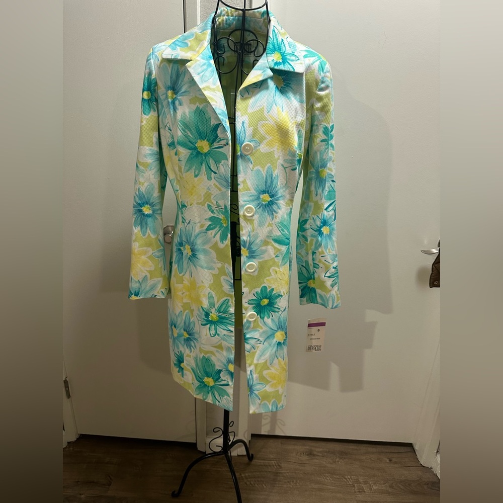 Floral Button-Up Coat